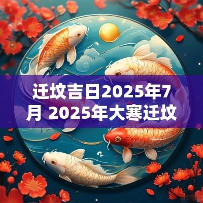 迁坟吉日2025年7月 2025年大寒迁坟最佳吉日