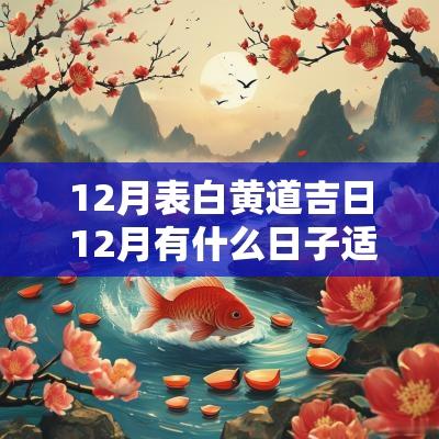 12月表白黄道吉日 12月有什么日子适合表白