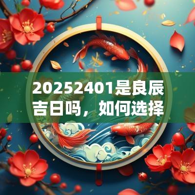 20252401是良辰吉日吗，如何选择吉日