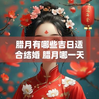 腊月有哪些吉日适合结婚 腊月哪一天是结婚的黄道吉日