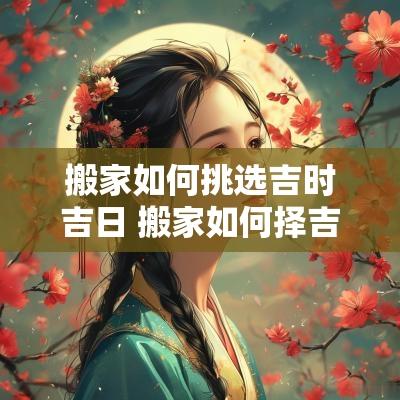 搬家如何挑选吉时吉日 搬家如何择吉日和时辰最好