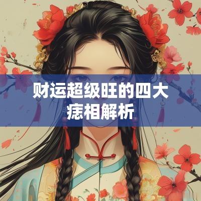 财运超级旺的四大痣相解析