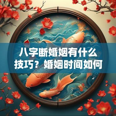 八字断婚姻有什么技巧？婚姻时间如何选择？