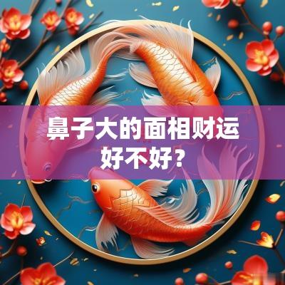 鼻子大的面相财运好不好？