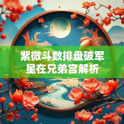紫微斗数排盘破军星在兄弟宫解析