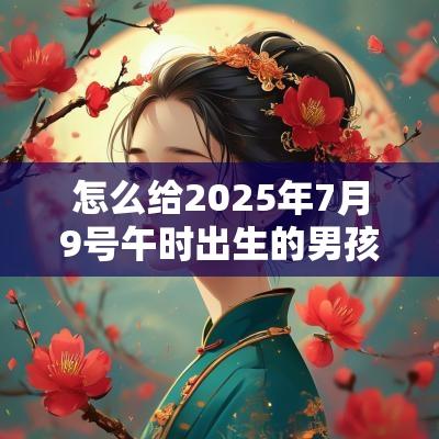 怎么给2025年7月9号午时出生的男孩起名字