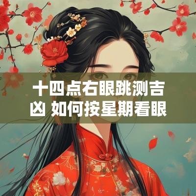 十四点右眼跳测吉凶 如何按星期看眼跳吉凶