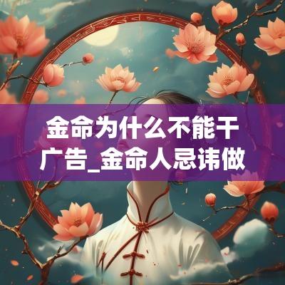 金命为什么不能干广告_金命人忌讳做什么
