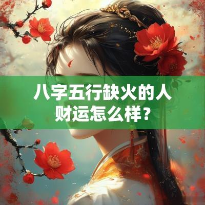 八字五行缺火的人财运怎么样？