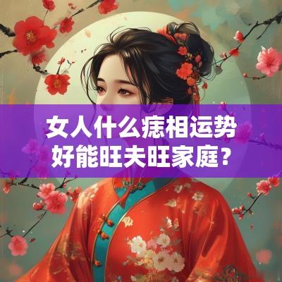 女人什么痣相运势好能旺夫旺家庭？