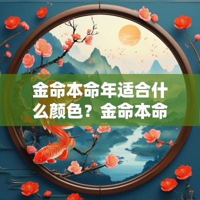 金命本命年适合什么颜色？金命本命年戴什么吉利？