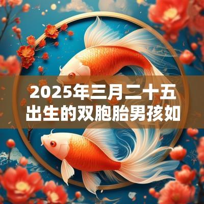 2025年三月二十五出生的双胞胎男孩如何起名字,五行属什么 2025年三月二十五出生的双胞胎男孩如何起名字,五行属什么