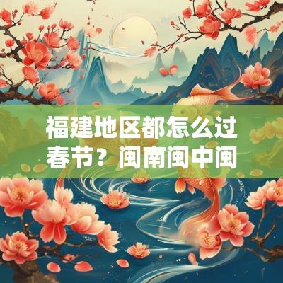 福建地区都怎么过春节？闽南闽中闽北春节习俗