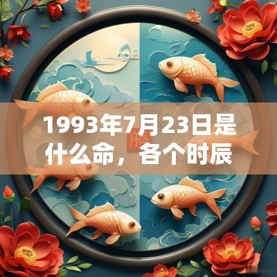 1993年7月23日是什么命，各个时辰出生的人的命运