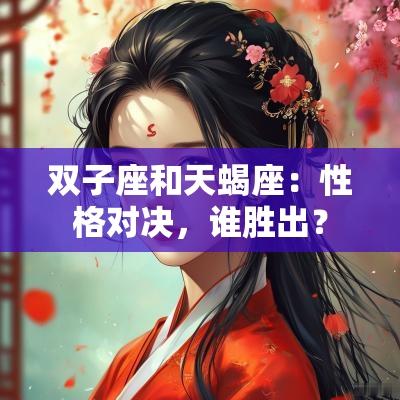 双子座和天蝎座：性格对决，谁胜出？