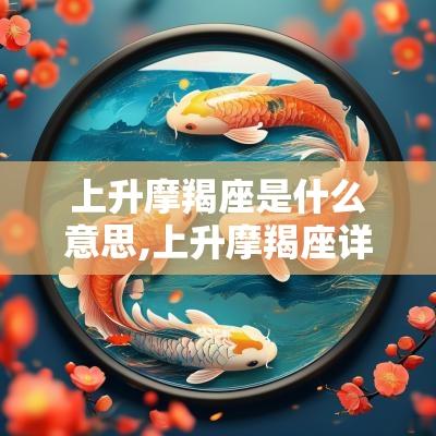 上升摩羯座是什么意思,上升摩羯座详解