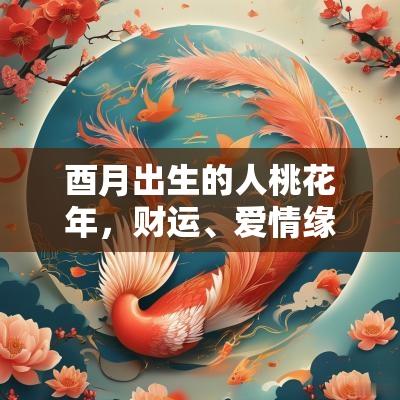 酉月出生的人桃花年，财运、爱情缘分旺！