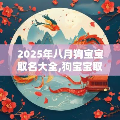 2025年八月狗宝宝取名大全,狗宝宝取名有何宜忌？