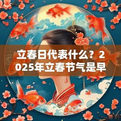 立春日代表什么？2025年立春节气是早上吗？