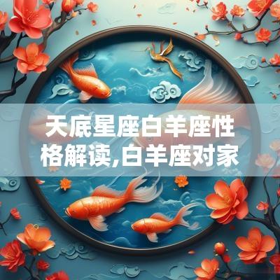 天底星座白羊座性格解读,白羊座对家庭的态度