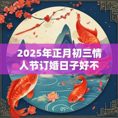 2025年正月初三情人节订婚日子好不好？订婚要准备什么？