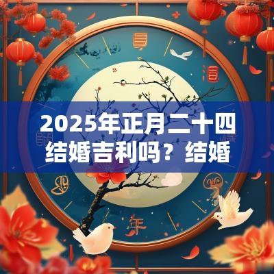 2025年正月二十四结婚吉利吗？结婚吉日如何选择？