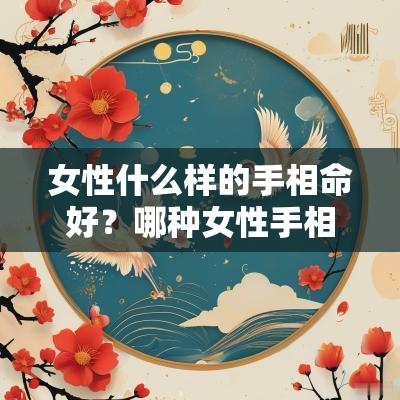 女性什么样的手相命好？哪种女性手相旺夫？