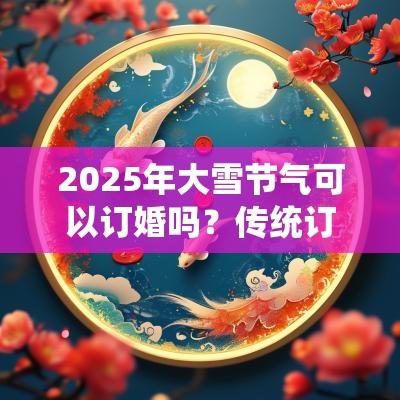 2025年大雪节气可以订婚吗?传统订婚仪式有何讲究? 2025年大雪节气可以订婚吗?传统订婚仪式有何讲究?