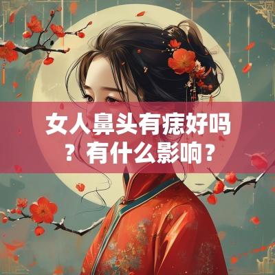 女人鼻头有痣好吗？有什么影响？
