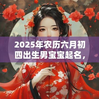 2025年农历六月初四出生男宝宝起名，男孩八字取名