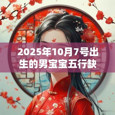 2025年10月7号出生的男宝宝五行缺火该如何取名字
