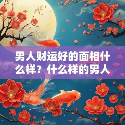 男人财运好的面相什么样？什么样的男人财运好？