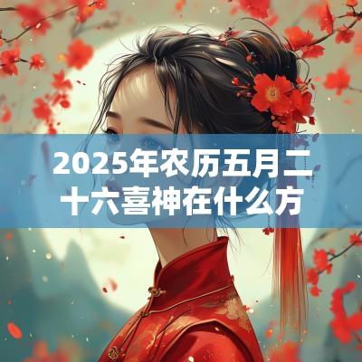 2025年农历五月二十六喜神在什么方位？喜神是谁？