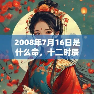 2008年7月16日是什么命，十二时辰出生命运详解