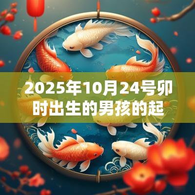 2025年10月24号卯时出生的男孩的起名方法推荐 2025年10月24号卯时出生的男孩的起名方法推荐