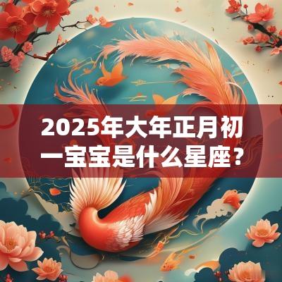 2025年大年正月初一宝宝是什么星座？星座性格特点？