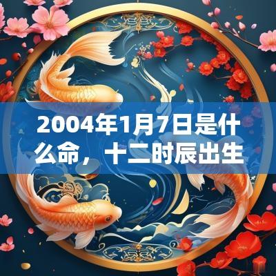 2004年1月7日是什么命，十二时辰出生命运详解