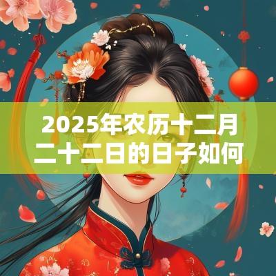 2025年农历十二月二十二日的日子如何？可不可以动土？