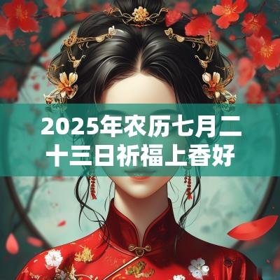 2025年农历七月二十三日祈福上香好不好？