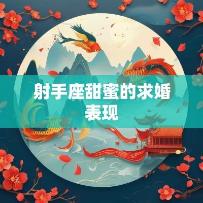 射手座甜蜜的求婚表现