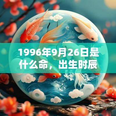 1996年9月26日是什么命，出生时辰看一生命运