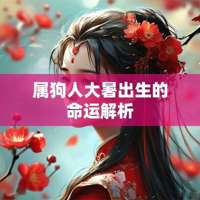 属狗人大暑出生的命运解析