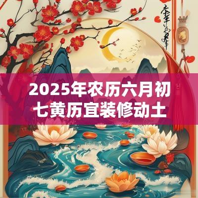 2025年农历六月初七黄历宜装修动土吗？