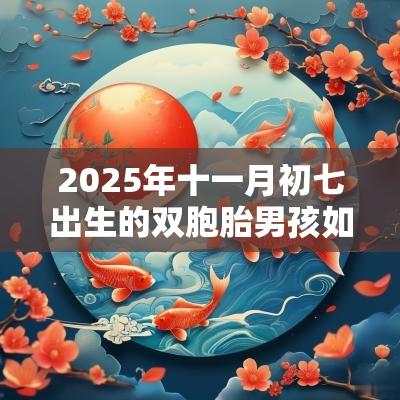 2025年十一月初七出生的双胞胎男孩如何起名字,五行属相是什么 2025年十一月初七出生的双胞胎男孩如何起名字,五行属相是什么