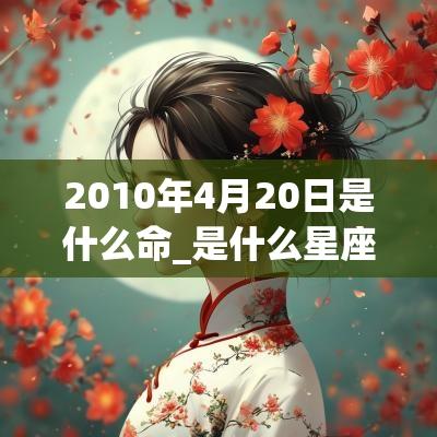 2010年4月20日是什么命_是什么星座