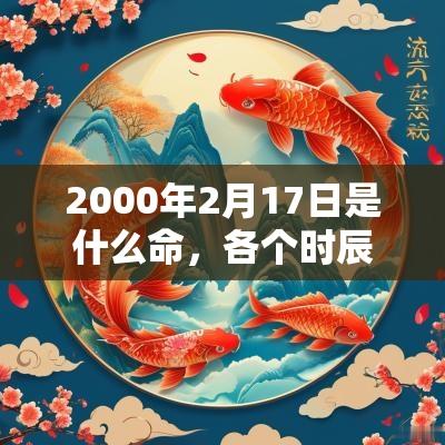 2000年2月17日是什么命，各个时辰出生的人的命运