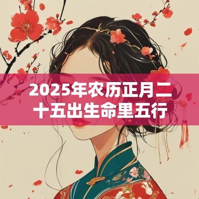 2025年农历正月二十五出生命里五行缺土男孩怎么起名？