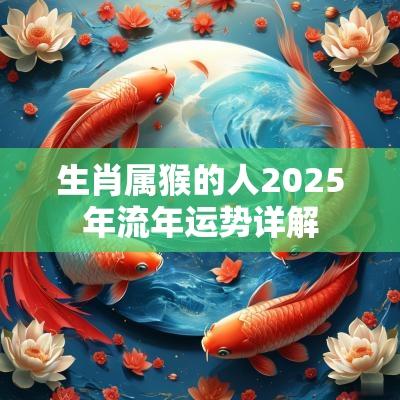 生肖属猴的人2025年流年运势详解