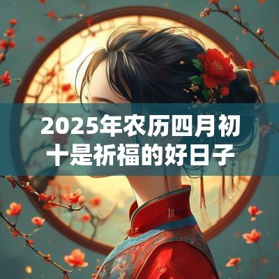 2025年农历四月初十是祈福的好日子吗？
