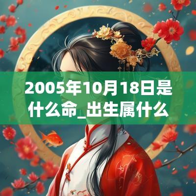 2005年10月18日是什么命_出生属什么生肖